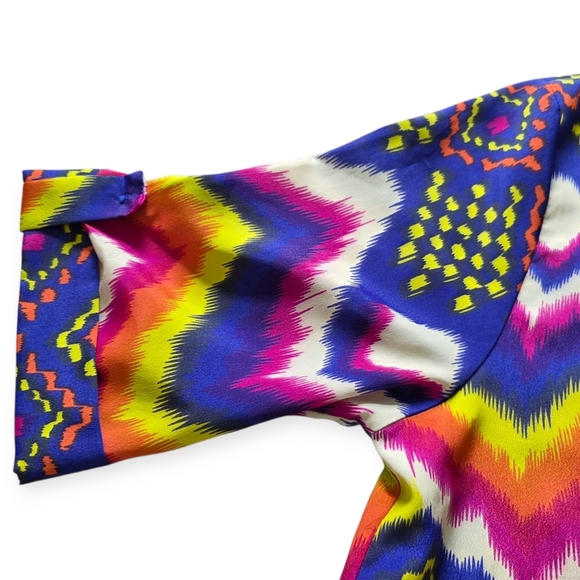 EVERLY Anthrpologie Women's Geometric Tunic Shift Dress, Size Small - Picture 4 of 7